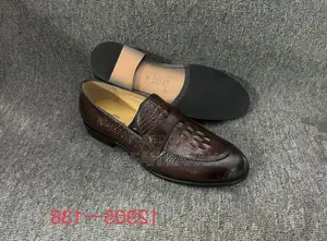 Original Dark Tan Berluti Paris Leather Loafers