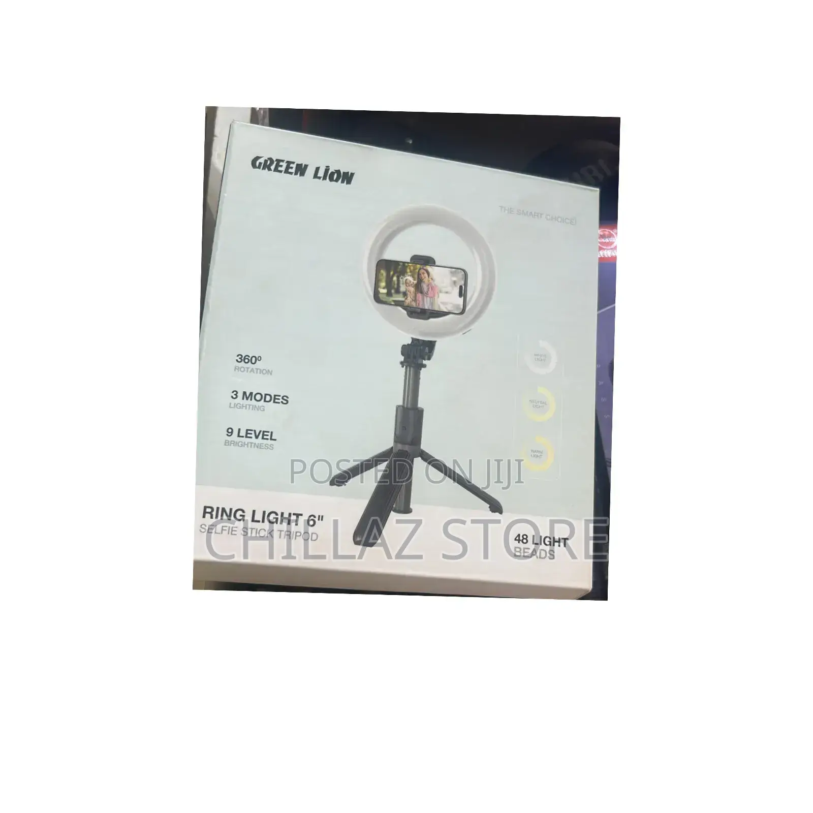 Green Lion Ring Light 6 Selfie Stand.