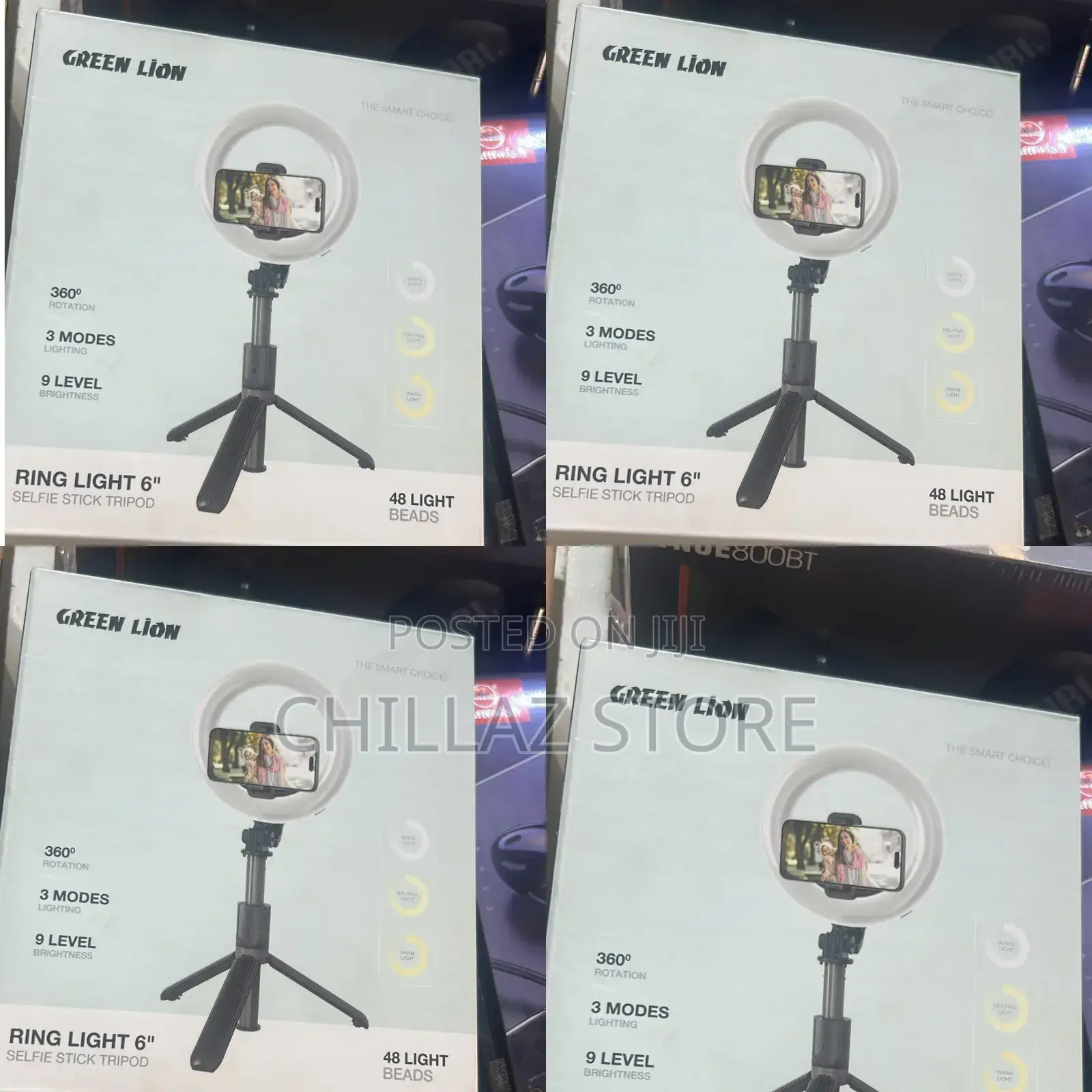 Green Lion Ring Light 6 Selfie Stand.