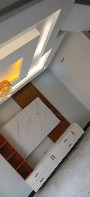 Tv Unit Installation and Gypsum Ceiling