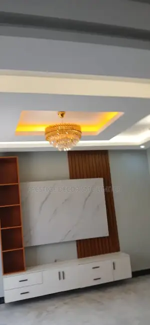Tv Unit Installation and Gypsum Ceiling