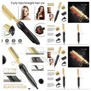 Metal Hair Straightening Comb-New