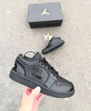 Original Triple Black Nike Air Jordan 1 Low Sneakers