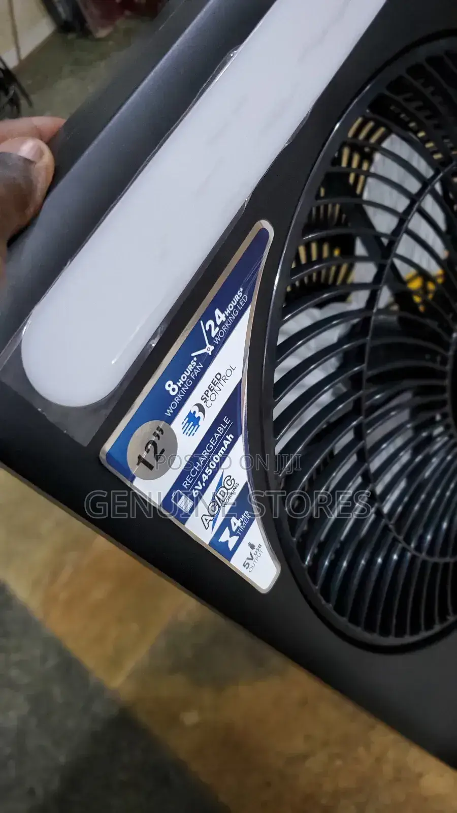 Rechargeable Table Fan.