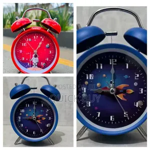 Portable Metallic Analog Alarm Clock