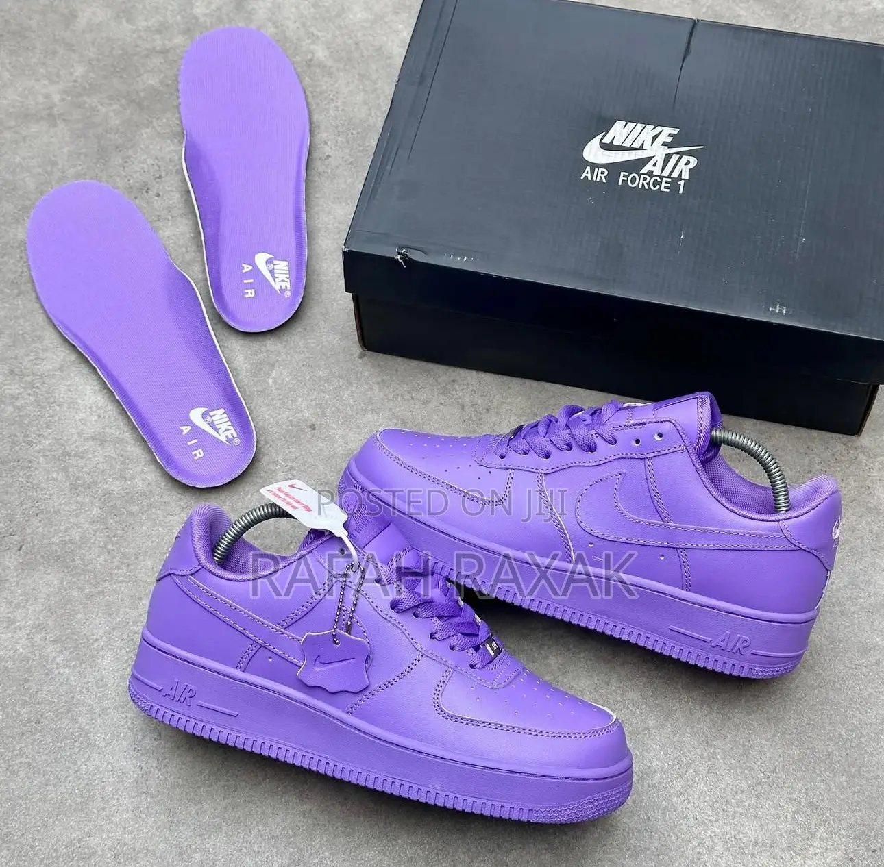 Original Unisex Purple Custom Nike Air Force 1 Low Sneakers