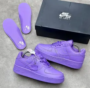 Original Unisex Purple Custom Nike Air Force 1 Low Sneakers