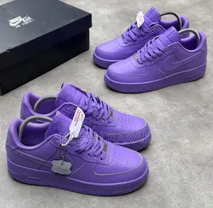 Original Unisex Purple Custom Nike Air Force 1 Low Sneakers