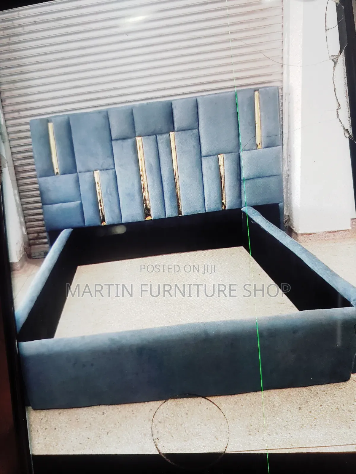 Bed for Sale With Golden Stickers