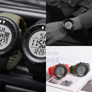 Waterproof,Large Screen Men Digital Sports Watch