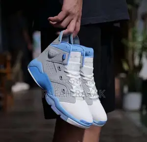 Original Gray/Blue/White Air Jordan 6 Retro Sneakers