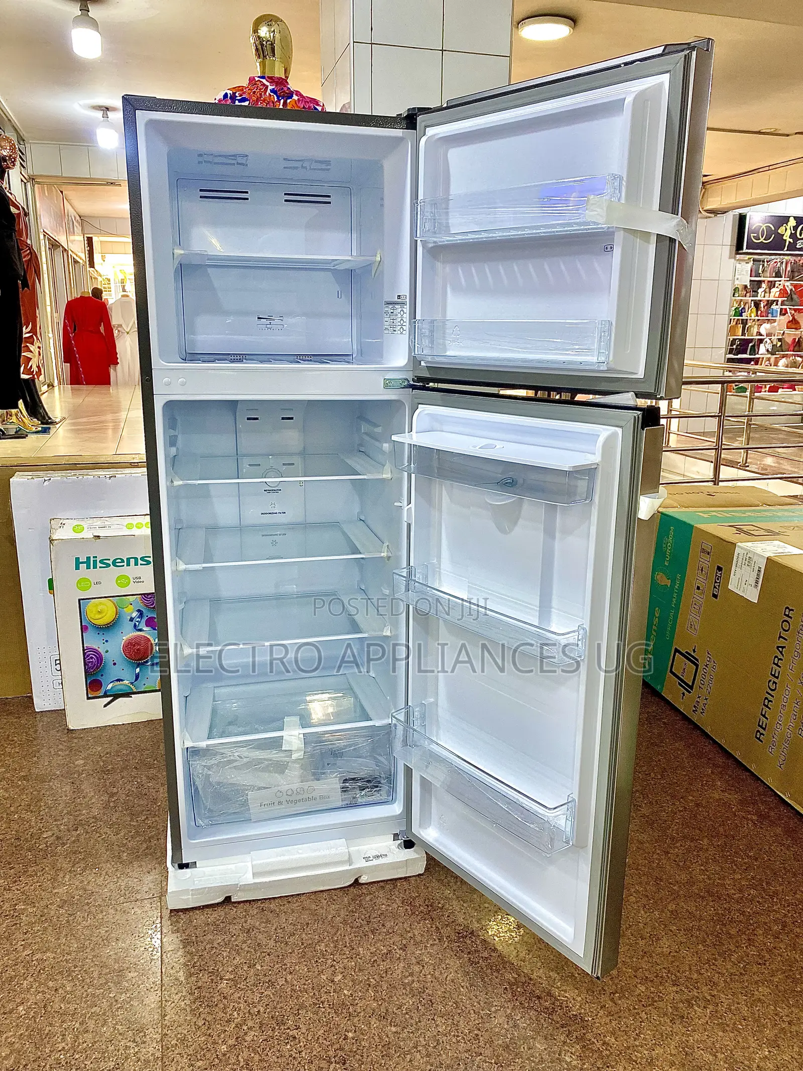 Hisense 419l Double Door Refrigerator [Rt419n4dgn]