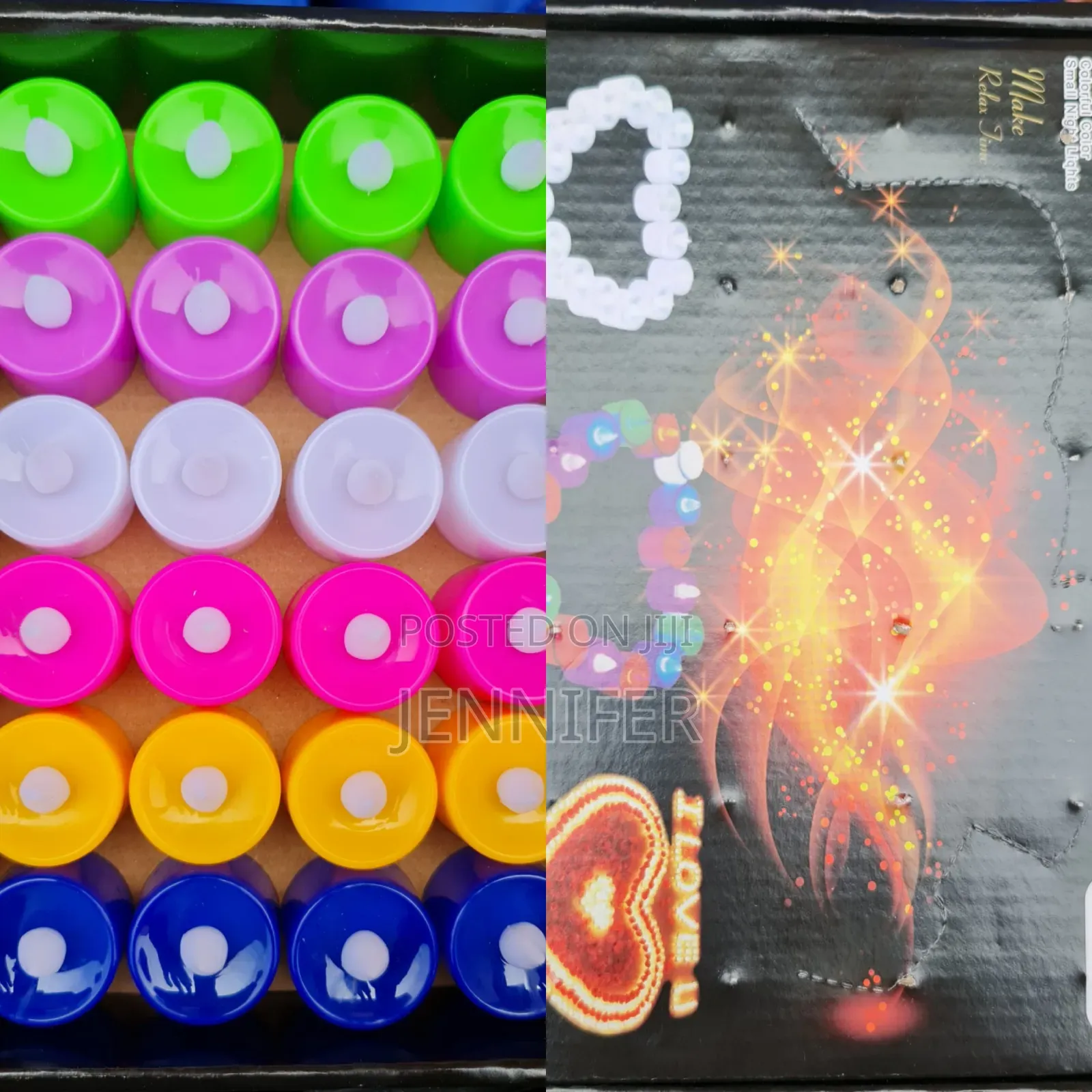 Multi-Coloured Smokeless Candle