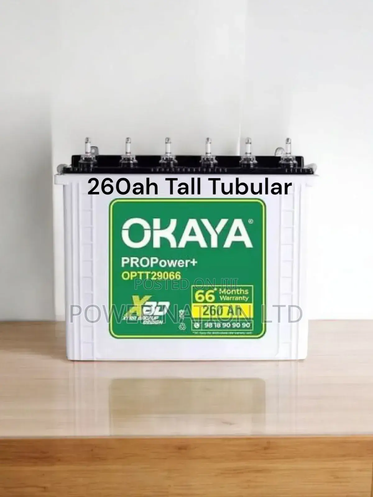260ah Okaya Tall Tubular Battery