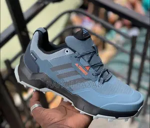 Original Light Blue Adidas Terrex Ax4 Outdoor Hiking Sneaker