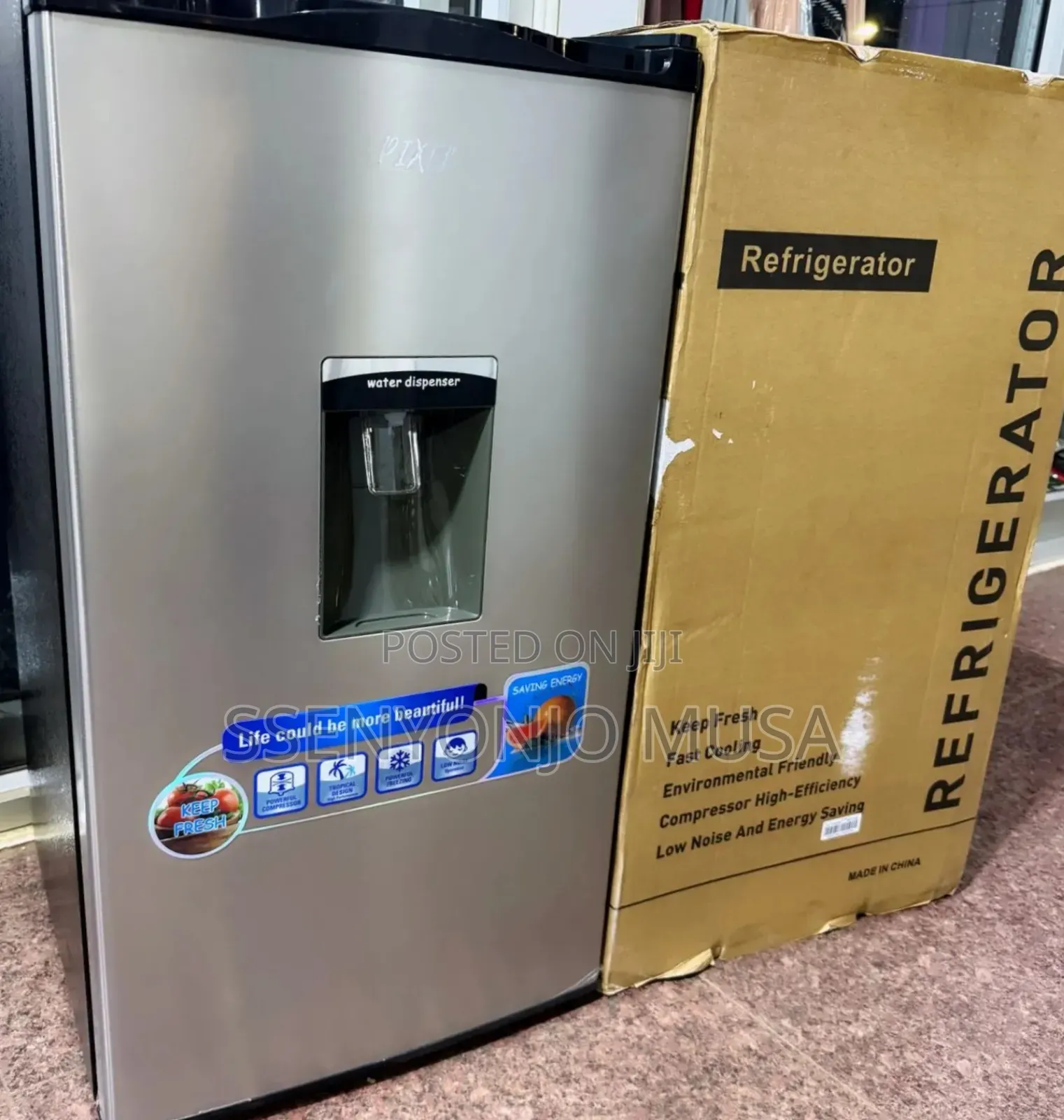 Pixel 120l Refrigerator With Water Dispenser Adjustable -