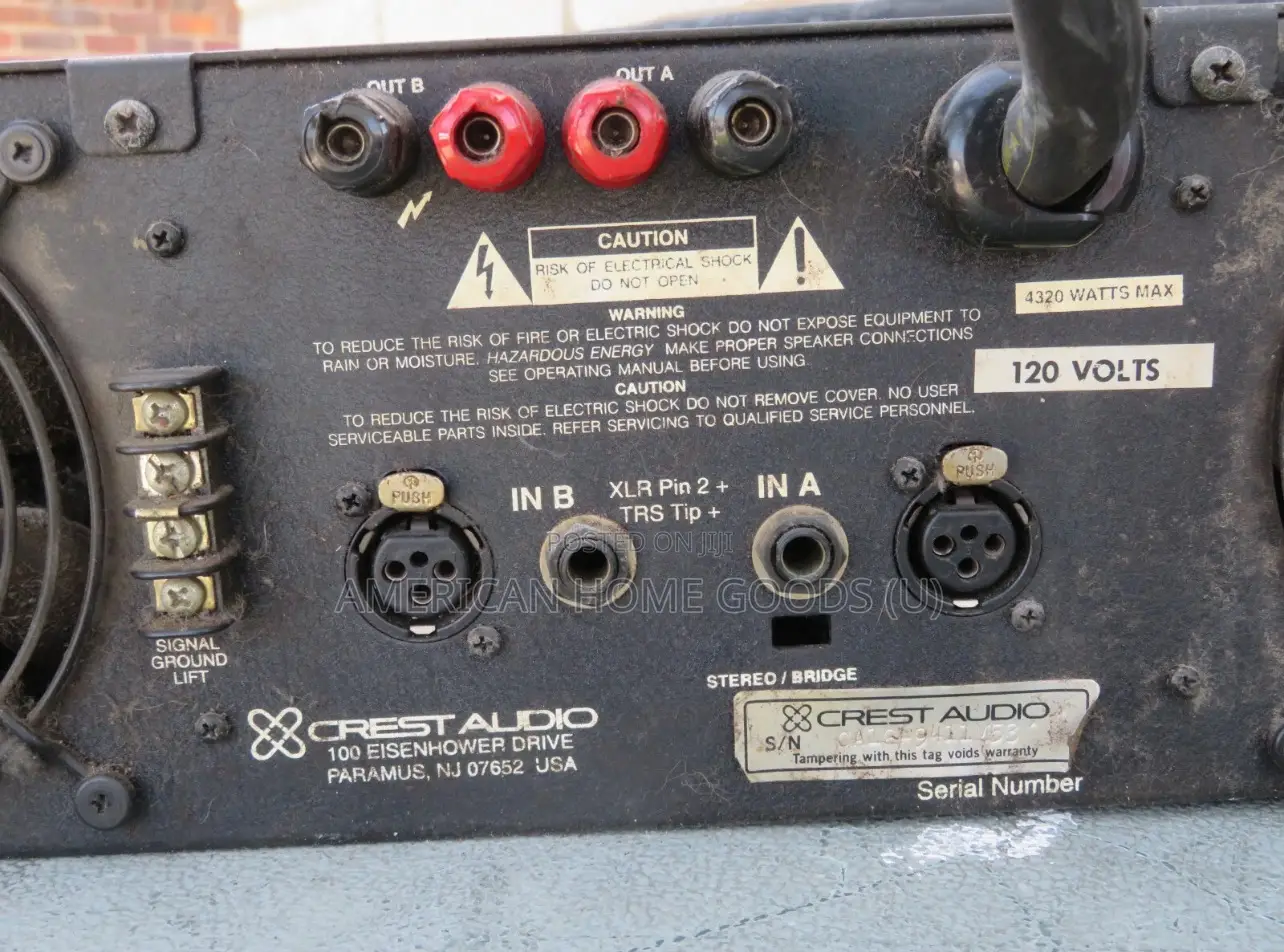 Original Crest Audio Power Amplifiers Ca-Series, (Ca12 or Ca18)