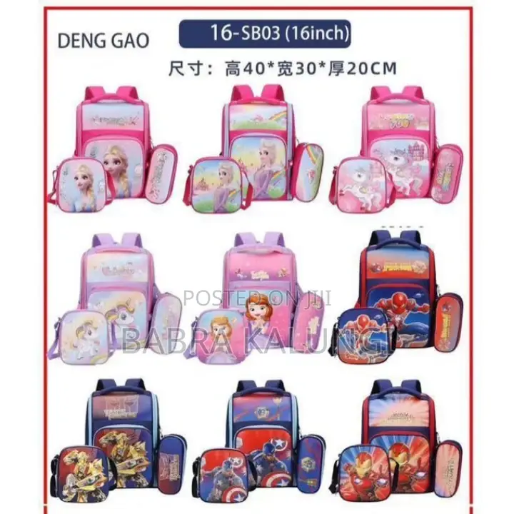 Happile Hard Shell Three Piece Schoolbag Backpack