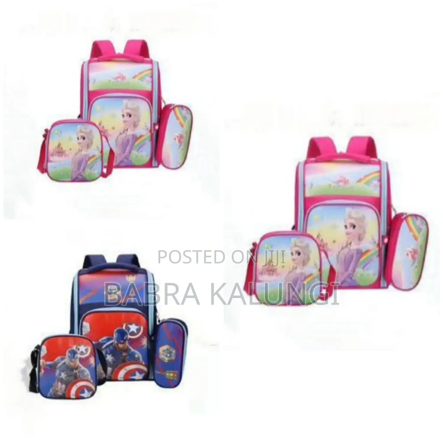 Happile Hard Shell Three Piece Schoolbag Backpack