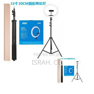 Selfie 12 Inches Ringlight Stand and Phone/Camera Holder