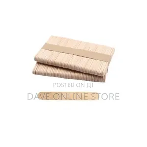 100 Popsicle Candy Ice Cream Craft Modeling Wooden Sticks