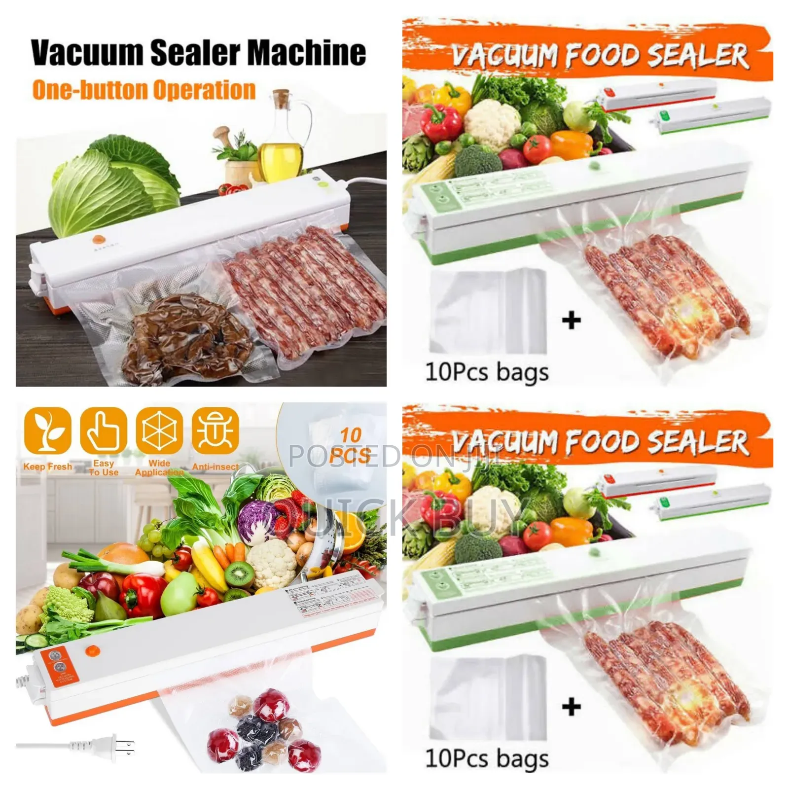 One Button Vacuum and Seal Machine-New