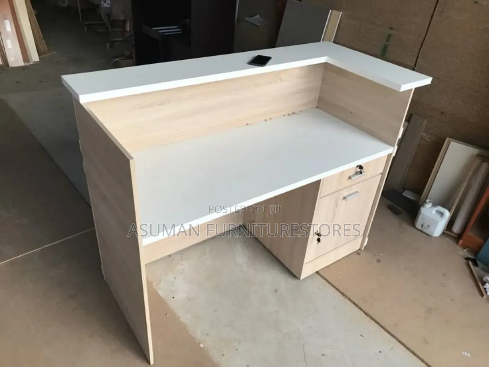 Modern Reception Desk Call Us On