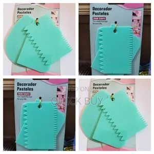 New 3pcs Cake Decorating Plastic Scrapers