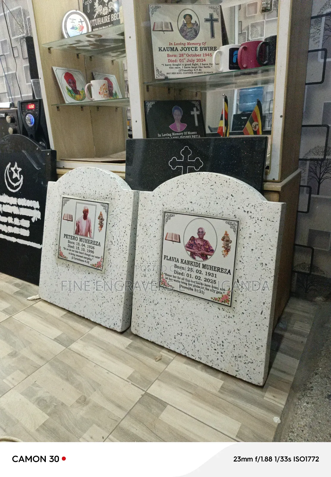 Granite and Terrazzo Headstones/ Engraving