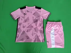 Black With Pink Plain Jersey