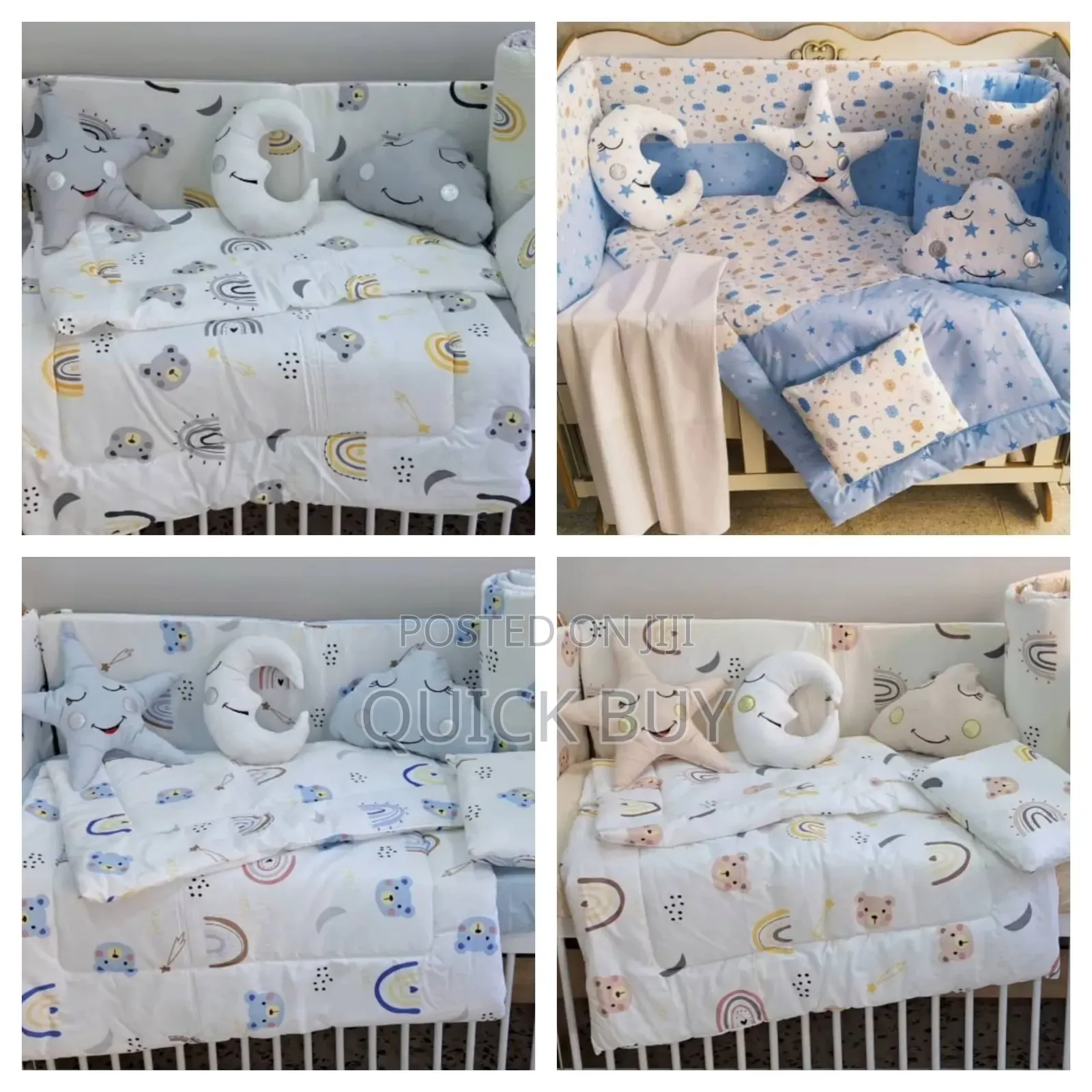 Luxury Baby Cot Bumper Set