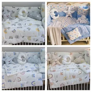 Luxury Baby Cot Bumper Set
