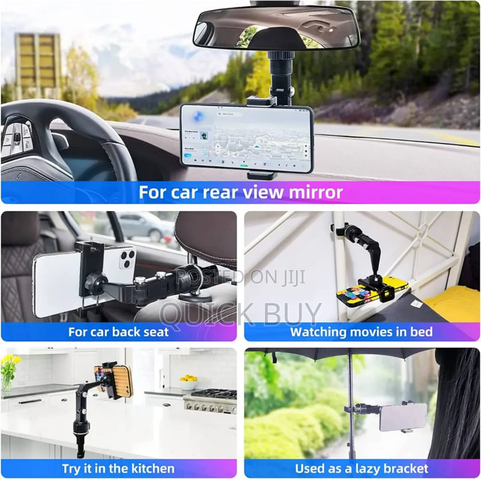 New Universal Car Rearview Mirror Phone Holder