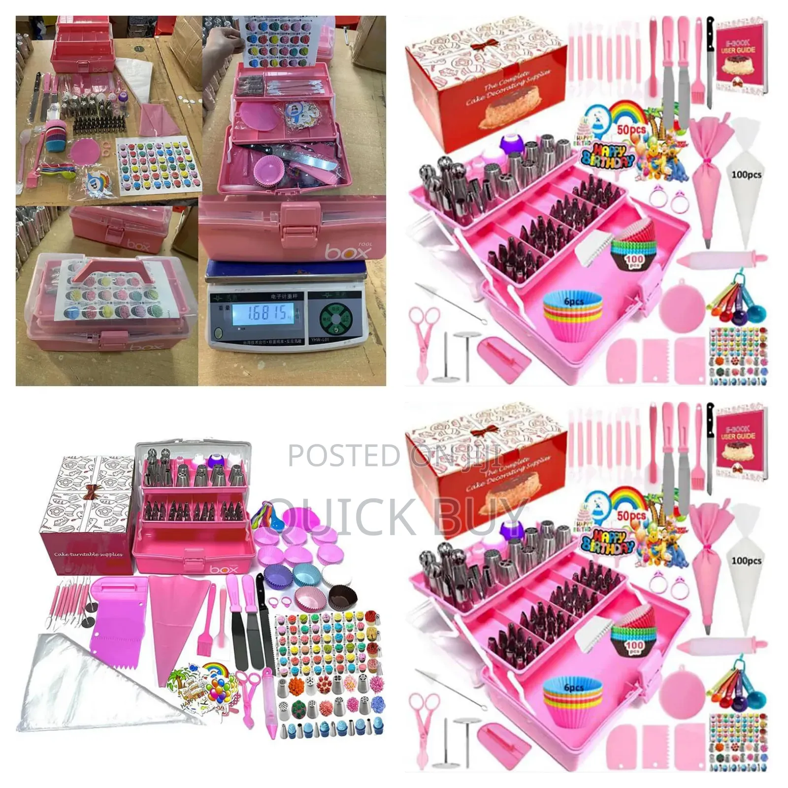 359pcs Cake Decorating Tools Pink