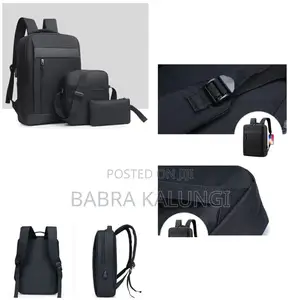 3in1 Men's Bags Backpack With Usb Charging Interface