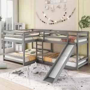 L Shaped Full and Twin Size Bunk Bed