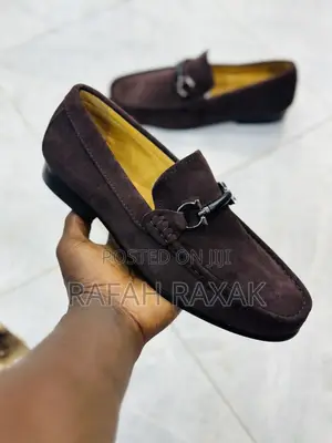 Original Coffee Brown Salvatore Ferragamo Suede Loafers