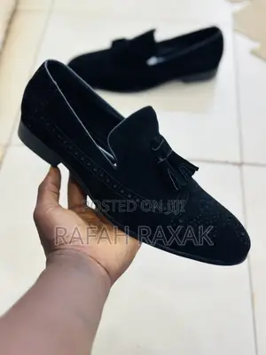 Original Black Men’S Classic K.N.Weston Suede Oxford Loafers