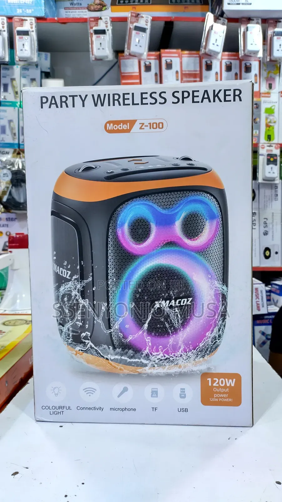 Xmacoz Wireless Speaker With 120w Power Dynamic RGB