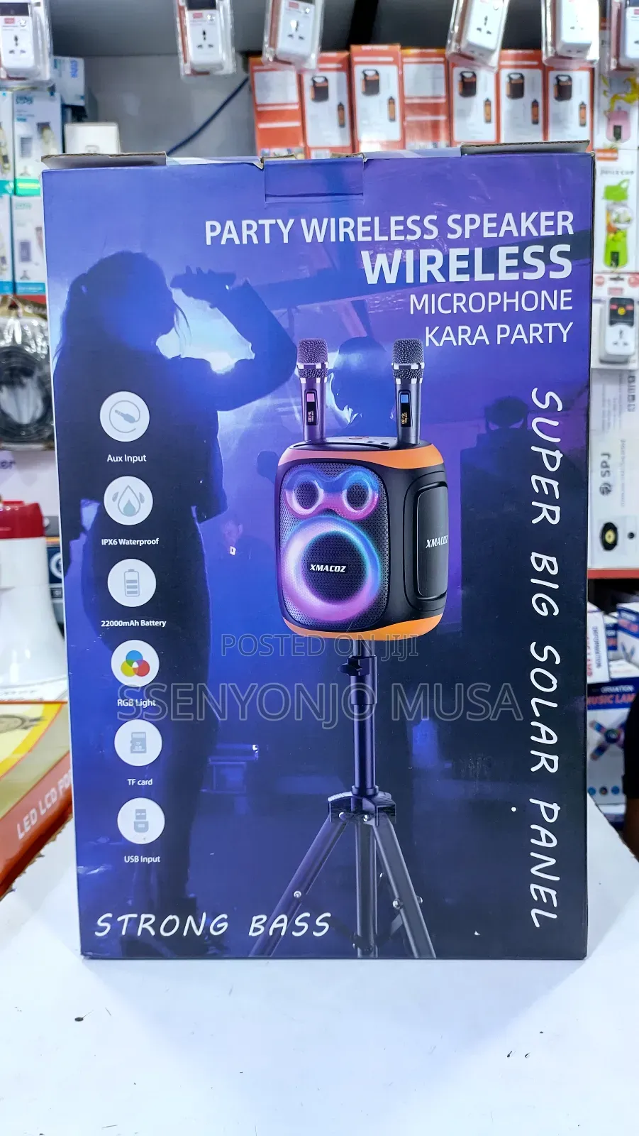 Xmacoz Wireless Speaker With 120w Power Dynamic RGB