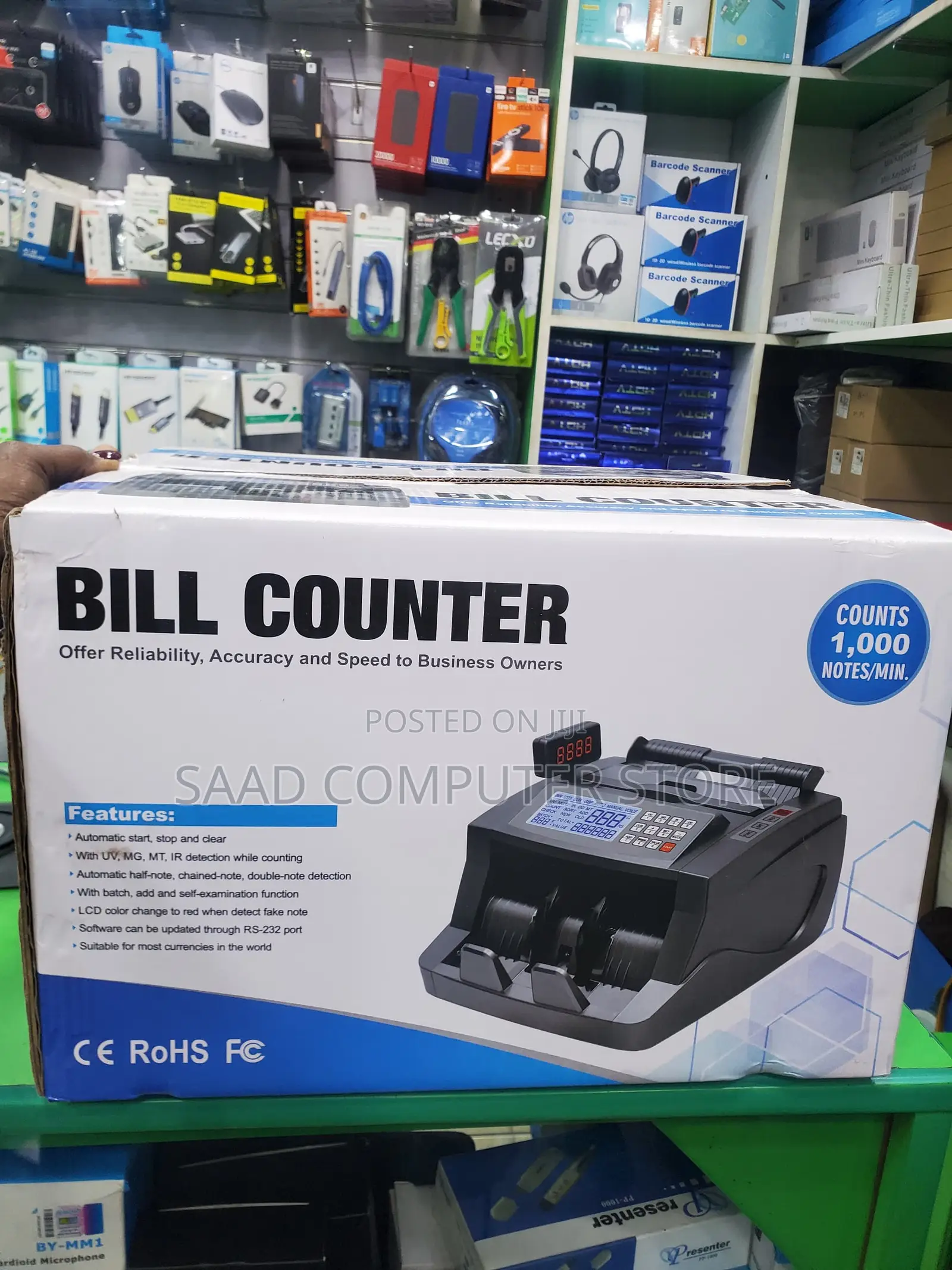 Bill Counter and Fake Notes Detector