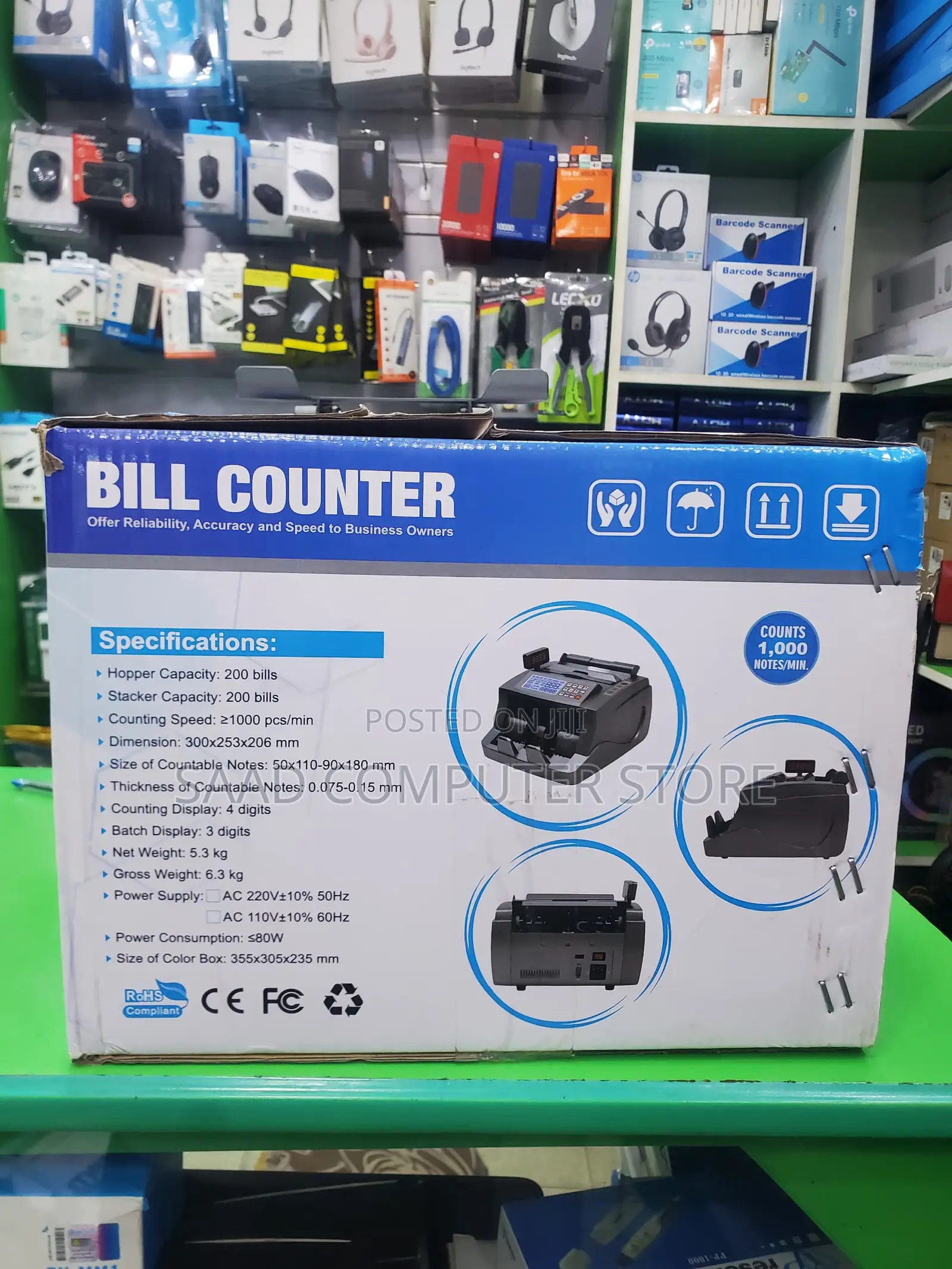 Bill Counter and Fake Notes Detector