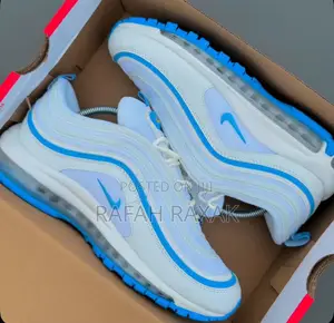Original White/Blue Nike Air Max 97 Ess Sneakers