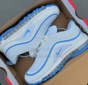 Original White/Blue Nike Air Max 97 Ess Sneakers
