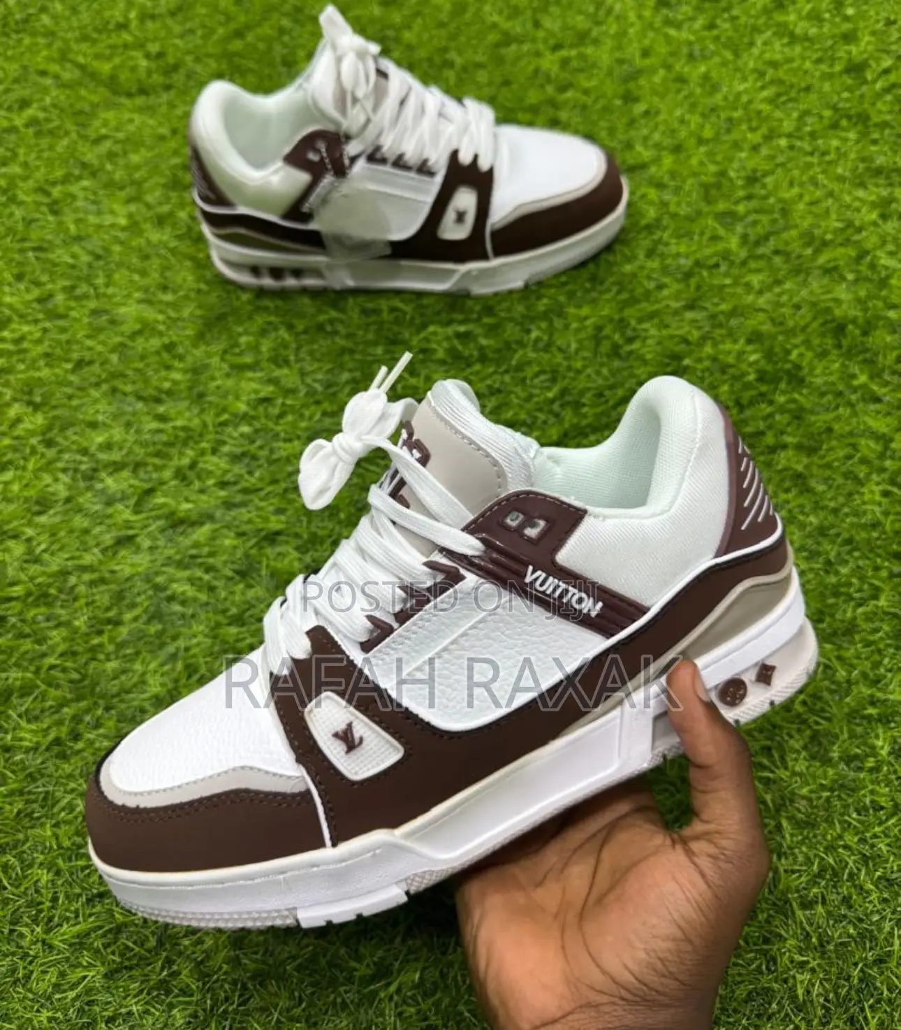 Original Luxury Louis Vuitton Lv Trainer Blush Mesh Sneakers
