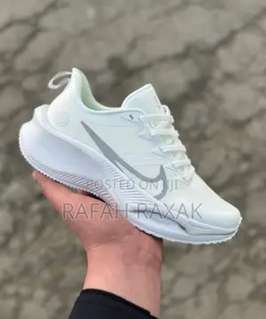 Original Triple White Unisex Nike Air Zoom X Smiley Sneakers