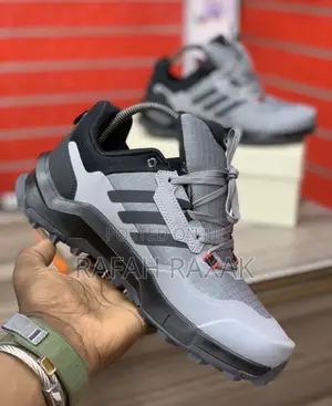 Gray Adidas Terrex Outdoor Casual Hiking Sneakers