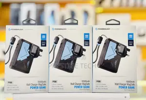 Powerology 10000mah Wall Charger Magsafe Power Bank 2in1