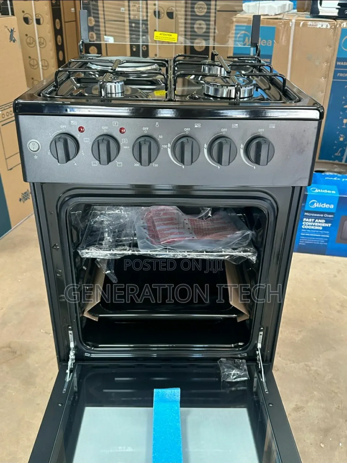 Midea 50x55 Cm Standing Gas Cooker Oven