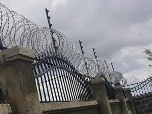 Electric Fence With Lazor Wire
